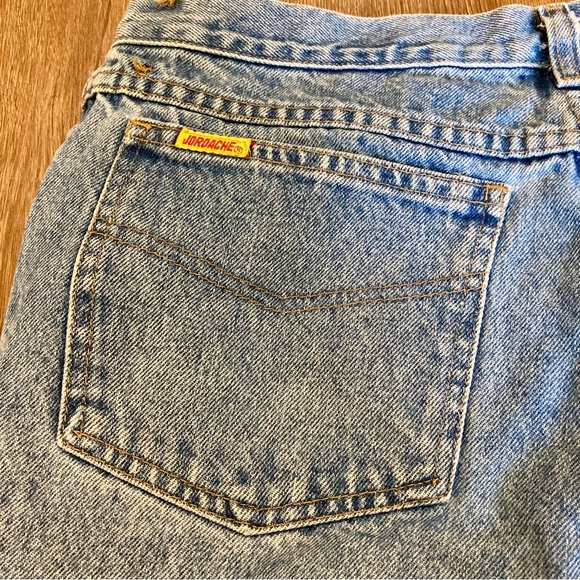 Vtg Jordache Jean Cutoff Shorts Denim High Rise Mismatched Lengths 8 - Picture 9 of 13